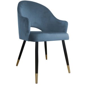 Krzesło Velvet noga czarna/zło 120315 Krzesło Velvet noga czarna/zło 120315