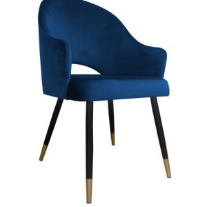 Krzesło Velvet noga czarna/zło 120339 Krzesło Velvet noga czarna/zło 120339