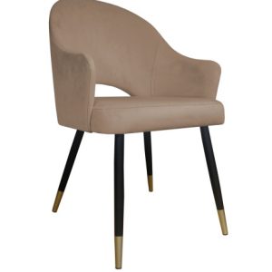 Krzesło Velvet noga czarna/zło 120664 Krzesło Velvet noga czarna/zło 120664