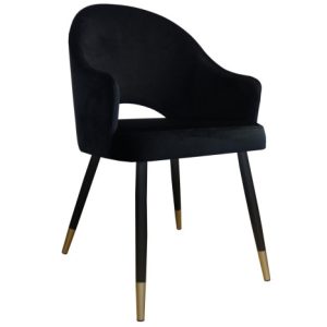 Krzesło Velvet noga czarna/zło 87297 Krzesło Velvet noga czarna/zło 87297