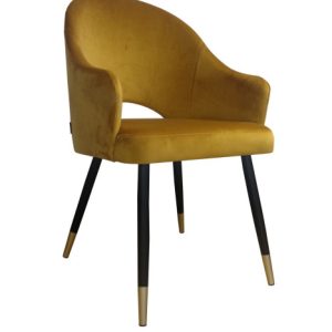 Krzesło Velvet noga czarna/zło 120108 Krzesło Velvet noga czarna/zło 120108