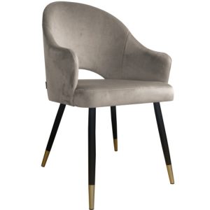 Krzesło Velvet noga czarna/zło 120098 Krzesło Velvet noga czarna/zło 120098