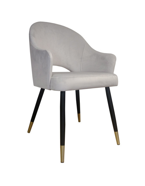Krzesło Velvet noga czarna/zło 120117