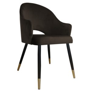 Krzesło Velvet noga czarna/zło 120122 Krzesło Velvet noga czarna/zło 120122