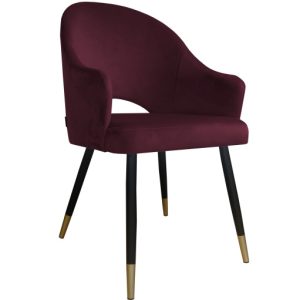 Krzesło Velvet noga czarna/zło 120187 Krzesło Velvet noga czarna/zło 120187
