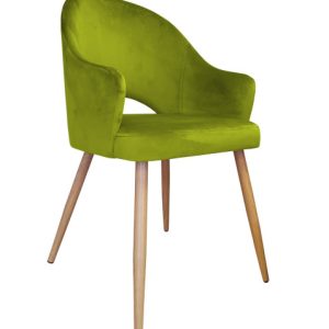 Krzesło Velvet noga dąb BL75 120381 Krzesło Velvet noga dąb BL75 120381