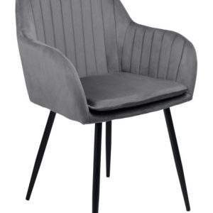 Krzesło welurowe SEVILLA VELVET grafitowe 334745 Krzesło welurowe SEVILLA VELVET grafitowe 334745