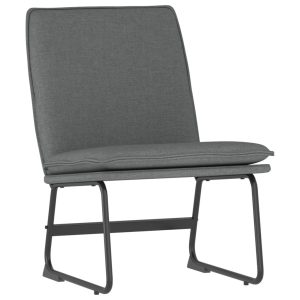 Krzesło wypoczynkowe ciemnoszare 52x75x76 cm obite tkaniną 858999 Krzesło wypoczynkowe ciemnoszare 52x75x76 cm obite tkaniną 858999