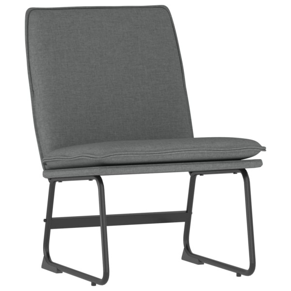 Krzesło wypoczynkowe ciemnoszare 52x75x76 cm obite tkaniną 858999