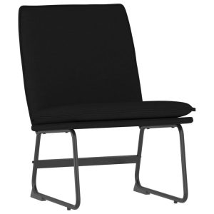 Krzesło wypoczynkowe czarne 52x75x76 cm obite tkaniną 858953 Krzesło wypoczynkowe czarne 52x75x76 cm obite tkaniną 858953