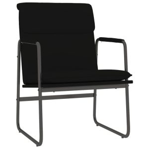 Krzesło wypoczynkowe czarne 55x64x80 cm sztuczna skóra 858976 Krzesło wypoczynkowe czarne 55x64x80 cm sztuczna skóra 858976