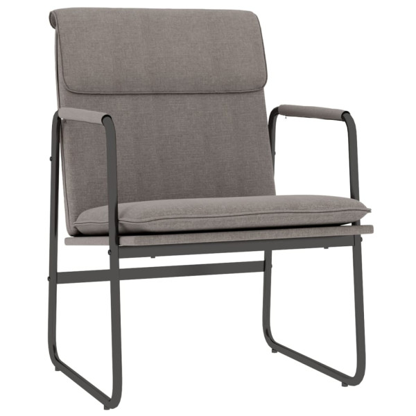 Krzesło wypoczynkowe kolor taupe 55x64x80 cm obite tkaniną 858962