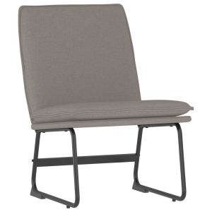 Krzesło wypoczynkowe taupe 52x75x76 cm obite tkaniną 858969 Krzesło wypoczynkowe taupe 52x75x76 cm obite tkaniną 858969