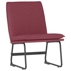 Krzesło wypoczynkowe winna czerwień 52x75x76cm obite tkaniną 858964 Krzesło wypoczynkowe winna czerwień 52x75x76cm obite tkaniną 858964