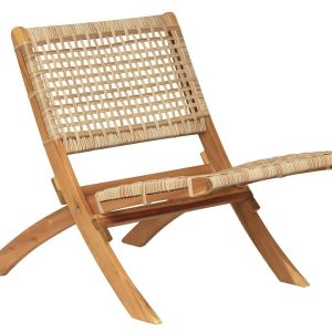 Krzesło z litego akacji i liny 72766 Krzesło z litego akacji i liny 72766