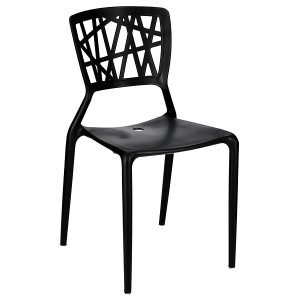 KRZESŁO Z POLIPROPYLENU Bush insp. Viento Chair CZARNE 45252 KRZESŁO Z POLIPROPYLENU Bush insp. Viento Chair CZARNE 45252
