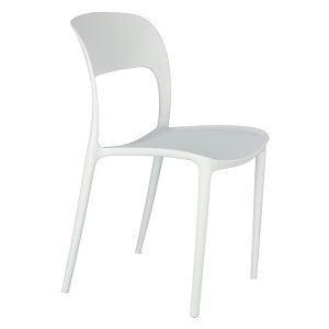 KRZESŁO Z TWORZYWA Flexi białe ERGONOMICZNE 57823
