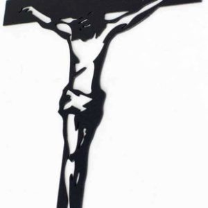 Krzyż metalowy na ścianę dewocjonalia ozdoba 20 cm 963948 Krzyż metalowy na ścianę dewocjonalia ozdoba 20 cm 963948