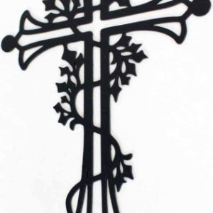 Krzyż metalowy na ścianę dewocjonalia ozdoba 20 cm 963950 Krzyż metalowy na ścianę dewocjonalia ozdoba 20 cm 963950