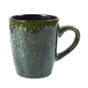 KUBEK 300 ml CERAMICZNY zielony w stylu vintage 517169 KUBEK 300 ml CERAMICZNY zielony w stylu vintage 517169