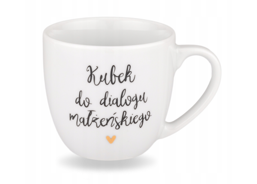 Kubek 300 ml - Kubek do dialogu małżeńskiego ZŁOTE SERCE 1005065