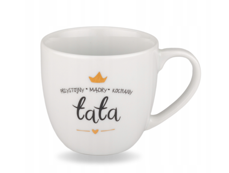 Kubek 300 ml - Przystojny, mądry, kochany Tata ZŁOTA KORONA 1005049