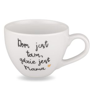 Kubek 500 ml – Dom jest tam, gdzie jest mama ZŁOTE SERCE 988572