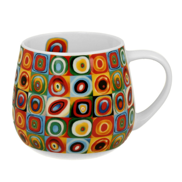 Kubek Baryłka Kandinsky Squares 430 ml Porcelanowy Klasyczny 676343