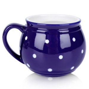 Kubek beczułka do grzanego wina ceramiczny niebieski 200 ml 155818 Kubek beczułka do grzanego wina ceramiczny niebieski 200 ml 155818