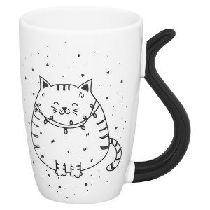 Kubek Black Cat I porcelanowy NBC 370 ml 474364 Kubek Black Cat I porcelanowy NBC 370 ml 474364