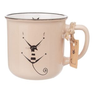 Kubek ceramiczny do kawy herbaty kot 350 ml 155799