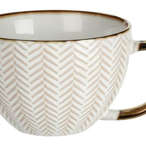 Kubek ceramiczny duża pojemność na prezent złoty 460 ml wzór 3 1031999