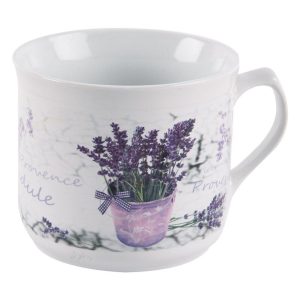 Kubek ceramiczny / garnuszek do podgrzewania lawenda 650 ml 155789 Kubek ceramiczny / garnuszek do podgrzewania lawenda 650 ml 155789