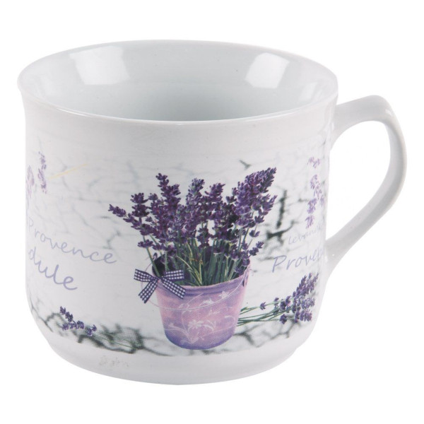 Kubek ceramiczny / garnuszek do podgrzewania lawenda 650 ml 155789