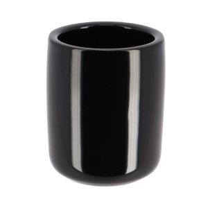 Kubek Ceramiczny na Szczoteczki Olivon 350 ml Czarny Nowoczesny 669251 Kubek Ceramiczny na Szczoteczki Olivon 350 ml Czarny Nowoczesny 669251