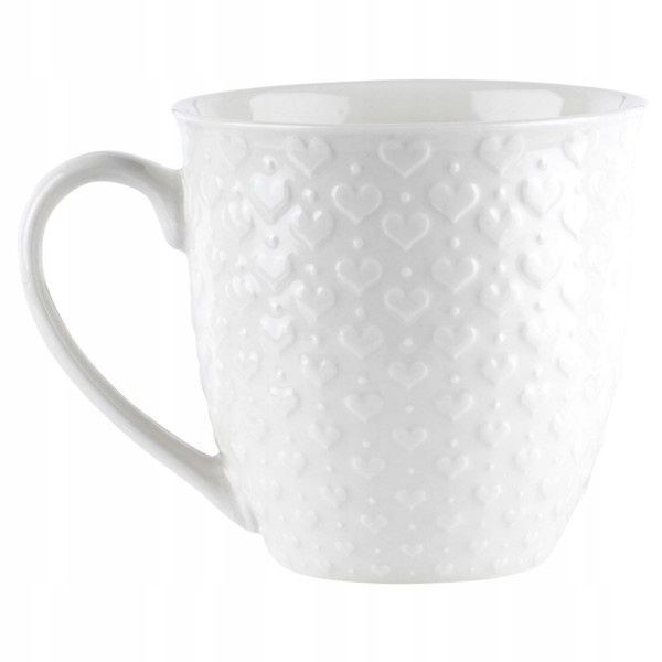 Kubek ceramiczny Orion 580 ml biały duży do kawy herbaty i ziół 1067235