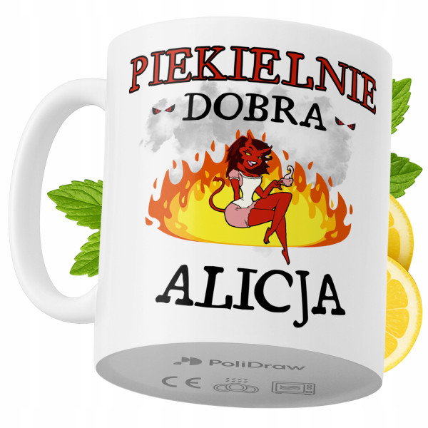 Kubek Dla Alicji na Prezent z Nadrukiem ze Zdjęciem 330 ml PoliDraw 973505