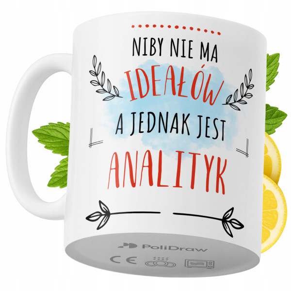 Kubek Dla Analityka na Prezent z Nadrukiem ze Zdjęciem 330 ml PoliDraw 972969