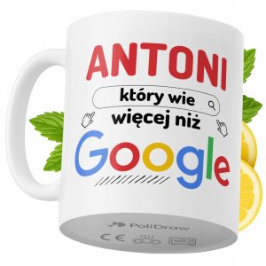 Kubek Dla Antoniego na Prezent z Nadrukiem ze Zdjęciem 330 ml PoliDraw 973109 Kubek Dla Antoniego na Prezent z Nadrukiem ze Zdjęciem 330 ml PoliDraw 973109