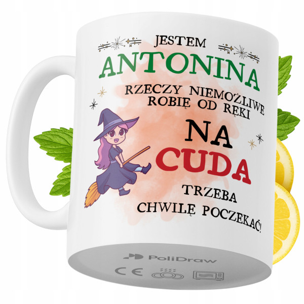 Kubek Dla Antoniny na Prezent z Nadrukiem ze Zdjęciem 330 ml PoliDraw 973323