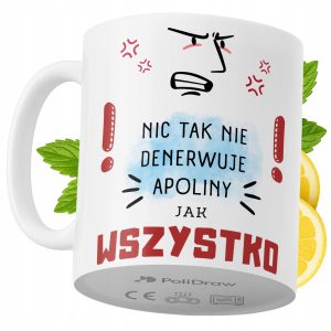 Kubek Dla Apoliny na Prezent z Nadrukiem ze Zdjęciem 330 ml PoliDraw 973810 Kubek Dla Apoliny na Prezent z Nadrukiem ze Zdjęciem 330 ml PoliDraw 973810