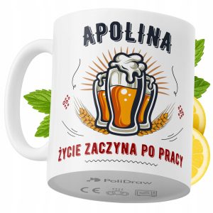 Kubek Dla Apoliny na Prezent z Nadrukiem ze Zdjęciem 330 ml PoliDraw 973868 Kubek Dla Apoliny na Prezent z Nadrukiem ze Zdjęciem 330 ml PoliDraw 973868