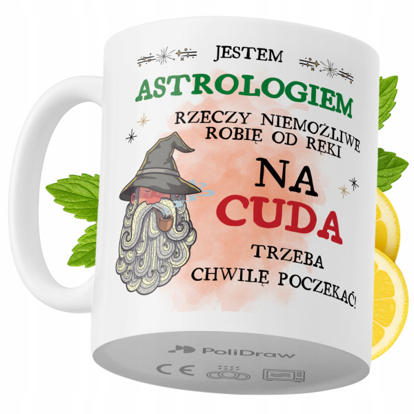 Kubek Dla Astrologa na Prezent z Nadrukiem ze Zdjęciem 330 ml PoliDraw 973984