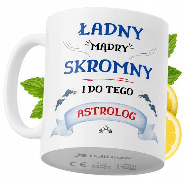Kubek Dla Astrologa na Prezent z Nadrukiem ze Zdjęciem 330 ml PoliDraw 972394