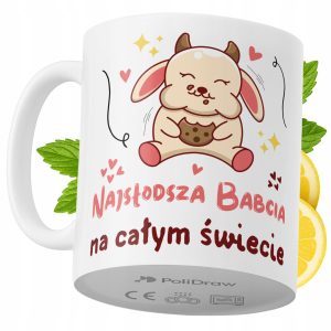 Kubek Dla Babci na Prezent z Nadrukiem ze Zdjęciem 330 ml PoliDraw 974013 Kubek Dla Babci na Prezent z Nadrukiem ze Zdjęciem 330 ml PoliDraw 974013