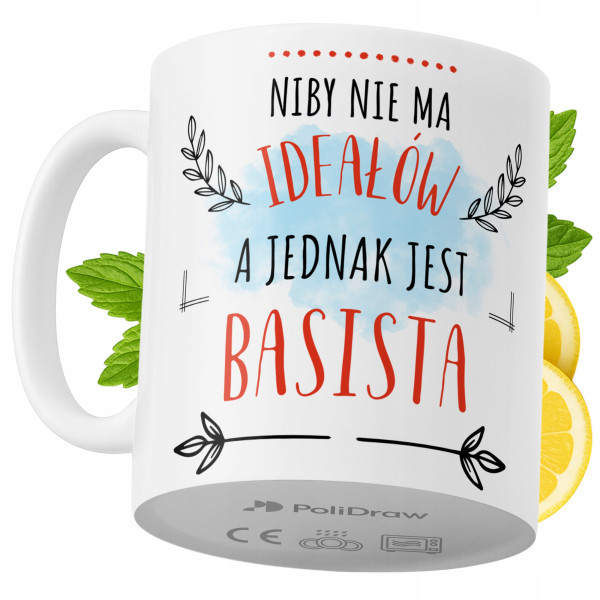 Kubek Dla Basisty na Prezent z Nadrukiem ze Zdjęciem 330 ml PoliDraw 973086