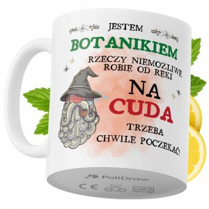 Kubek Dla Botanika na Prezent z Nadrukiem ze Zdjęciem 330 ml PoliDraw 971936 Kubek Dla Botanika na Prezent z Nadrukiem ze Zdjęciem 330 ml PoliDraw 971936