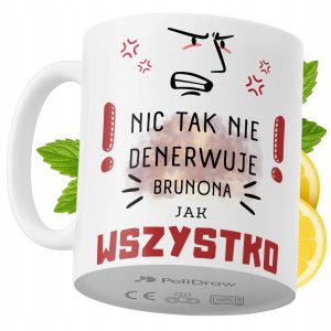 Kubek Dla Bruna na Prezent z Nadrukiem ze Zdjęciem 330 ml PoliDraw 972854