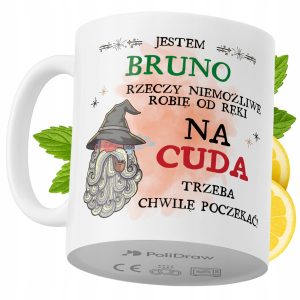 Kubek Dla Bruna na Prezent z Nadrukiem ze Zdjęciem 330 ml PoliDraw 973303