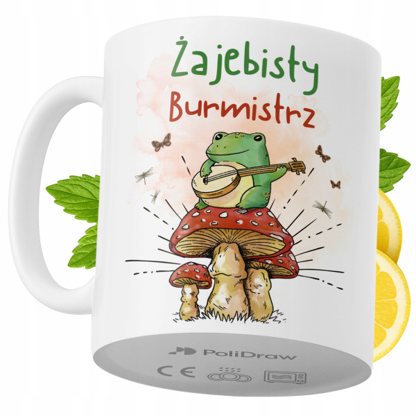 Kubek Dla Burmistrza na Prezent z Nadrukiem ze Zdjęciem 330 ml PoliDraw 973915